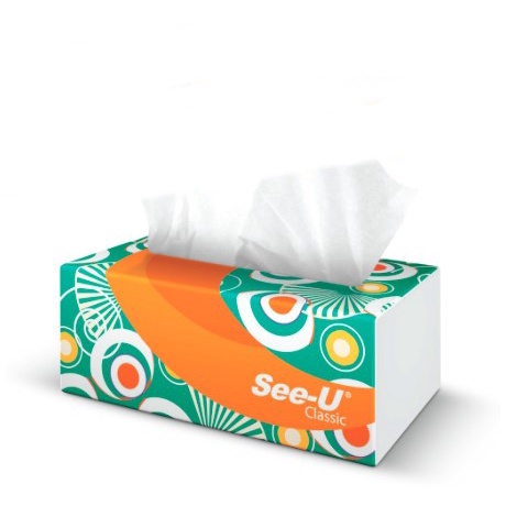 ★ BB ★ See-u Facial Tissue Classic 250 Sheets - Tisu Wajah Serbaguna See U