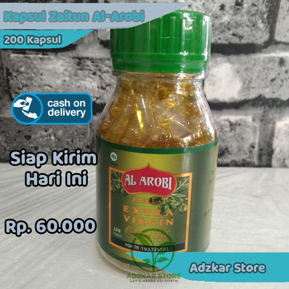 Kapsul Minyak Zaitun Asli Extra Virgin Al Arobi Penurun Berat Badan dan Kolesterol