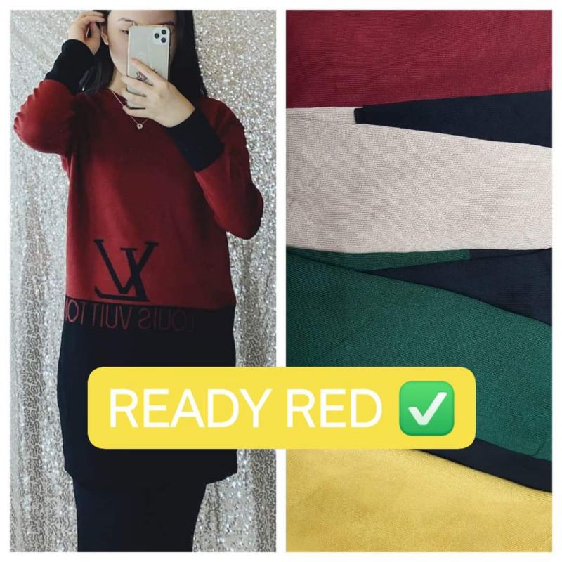 tunik rajut import "Lv"
