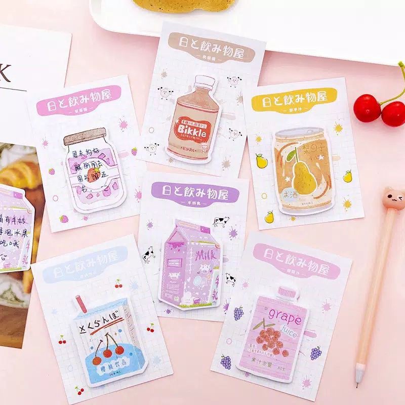 Memo Pad Lucu kertas memo sticky notes jepang note sticker 30lembar