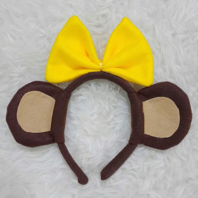 Bando Monyet Pita Kostum Monyet Monkey banana Monye Yellow Bow Bando Monyet Pita Kuning