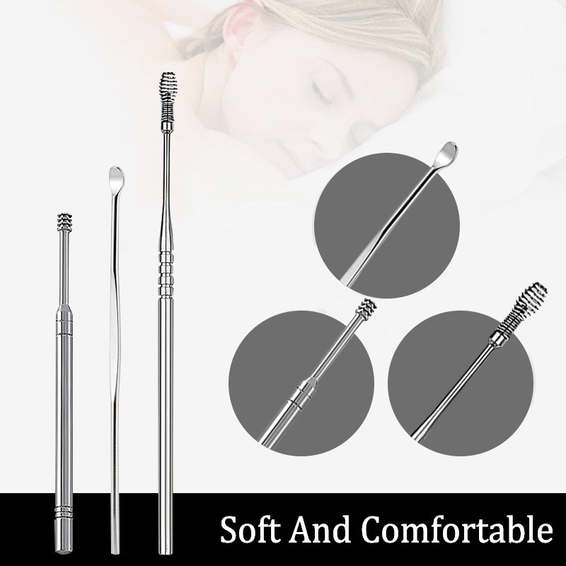 Pembersih Telinga Korek Kuping Ear Wax Picker 5 pcs - 1 SET Alat Korek Kuping Pembersih Telinga Kotoran Ear Wax Cleaning Kit