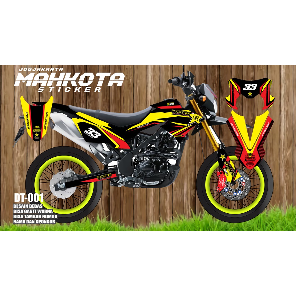 Decal dekal stiker striping kawasaki dtracker 150