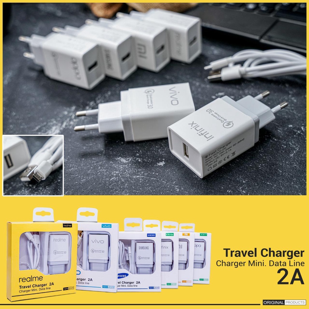 Tc Travel Charger brand A83 3.1A Qualcom SAMSUNG