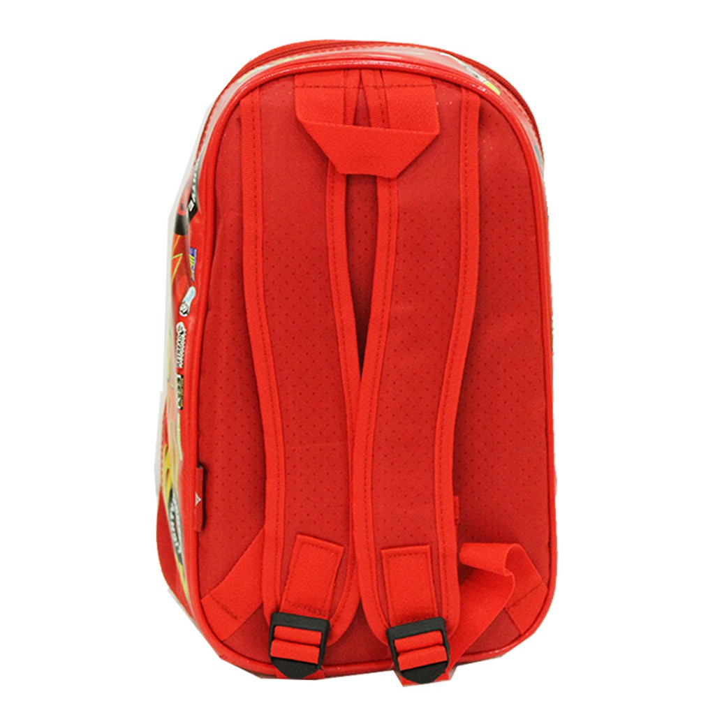 Tas Ransel Backpack Anak Laki Laki Paud Bentuk Mobil Merah Sponge Mini Tahan Air