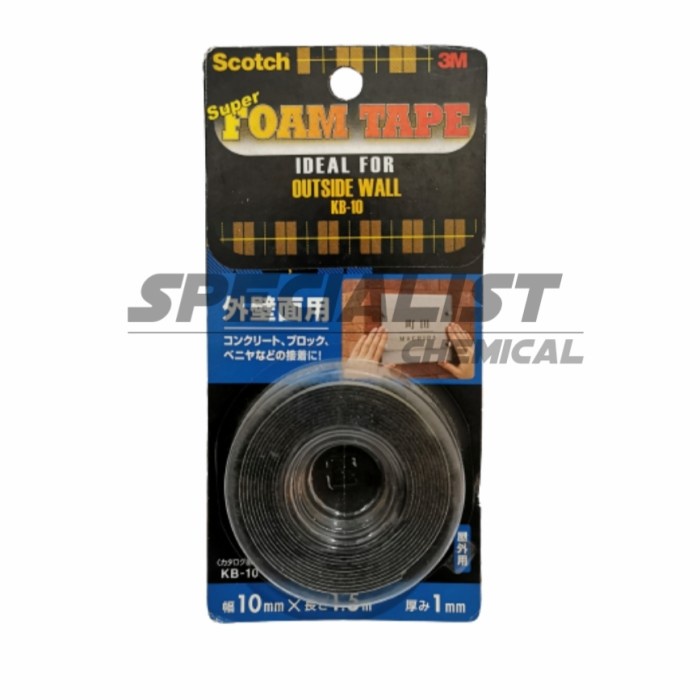 

Aman Double Tape 3M Super Strong Outside Wall Dinding Luar Scotch Kb-10 Promo