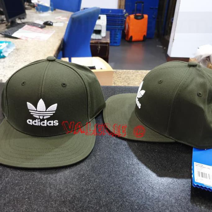 adidas original snapback classic dark green topi bnwt