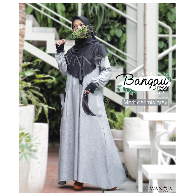 Bangau Dress|Original By Wanoja Hijab|Gamis Premium