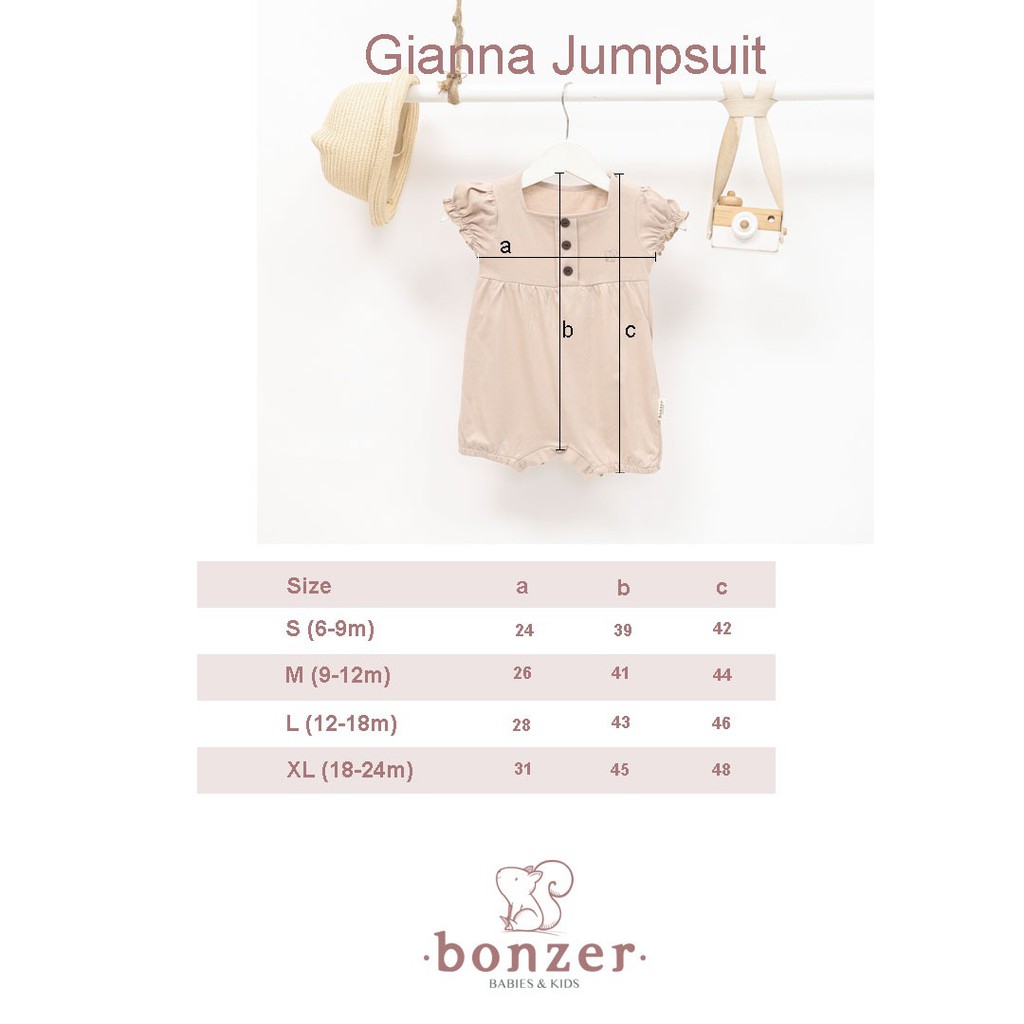 PROMO 7.7 PROMO BAJU LEBARAN MURAH BONZER GIANNA Jumpsuit, Romper bayi, Jumpsuit bayi, jumper bayi, pakaian bayi perempuan