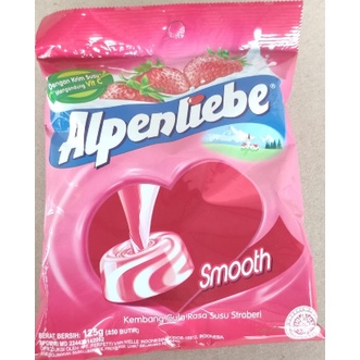 Alpenliebe Karamel | Strawberi pack-packan isi 50 pcs