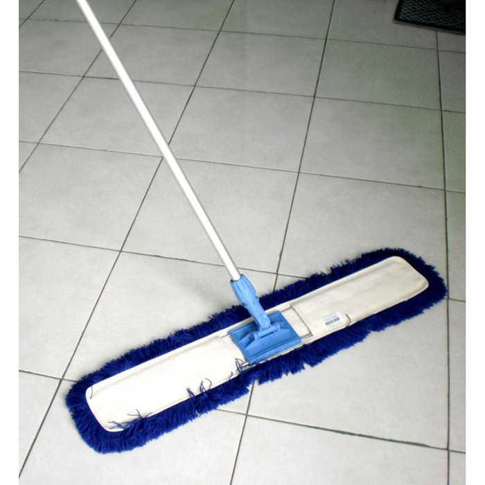 1 set gagang dan kain Pel Lobby Duster uk 60 cm Pel Lantai Aluminium Stick Panjang tangkai 1,7 meter