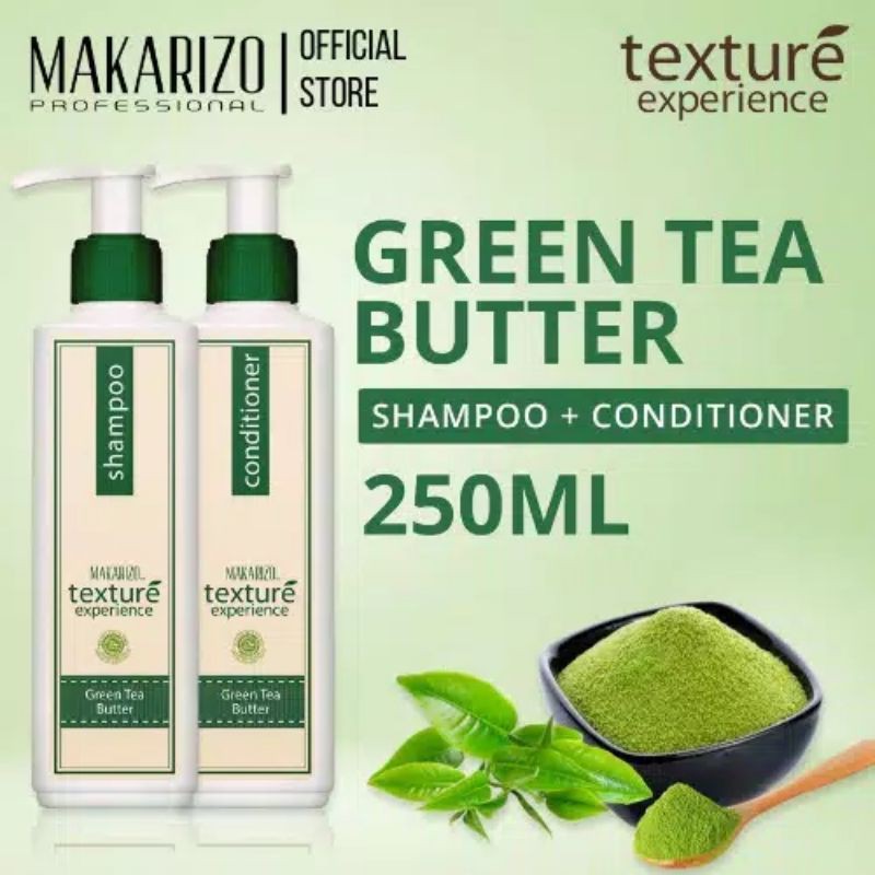 Makarizo Bundling Paket Shampo&amp; conditioner (GreenTea)