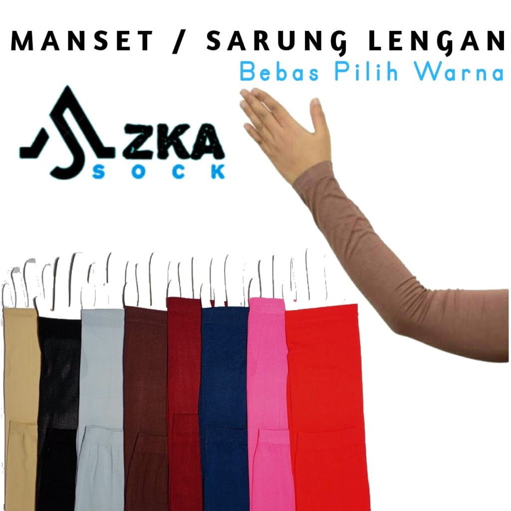 Manset Bahan Tisu Spandek/Sarung Lengan Import