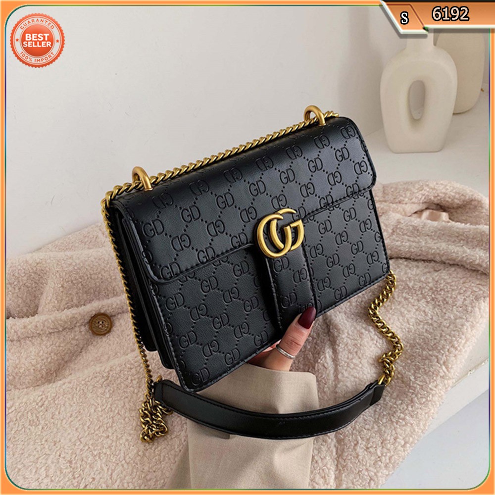 ⏩TBS⏪ E 5167 |  8815 | 6192 (1KG BISA 2TAS) TAS SELEMPANG WANITA MOTIF CG TALI RANTAI FASHION IMPORT