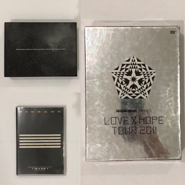 [OFFICIAL] BIGBANG MADE FINAL IN SEOUL + LOVE & HOPE TOUR + BIGBANG MADE WORLD TOUR IN JAPAN DVD SET