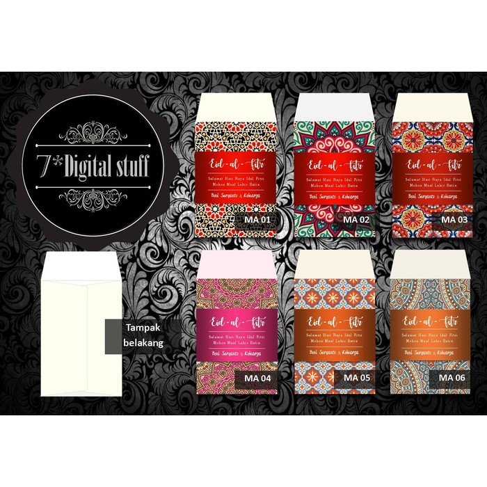 

Amplop angpao lebaran / idul fitri custom nama