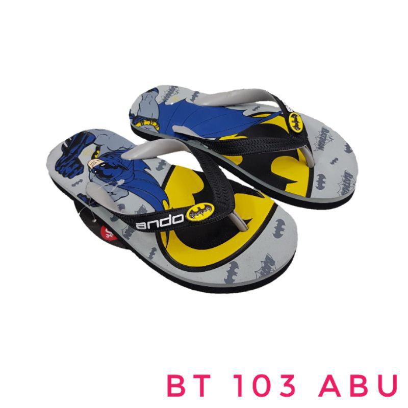 SANDAL JEPIT  ANDO GAMBAR BATMAN BT 103 ANAK-ANAK 28-37