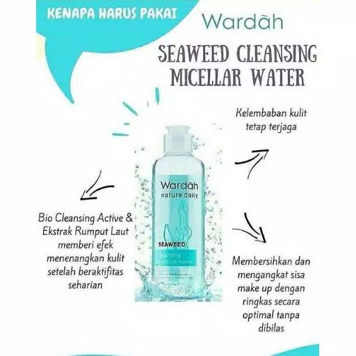 Wardah Nature Daily Seaweed Cleansing Micellar Water 100 - 240ml