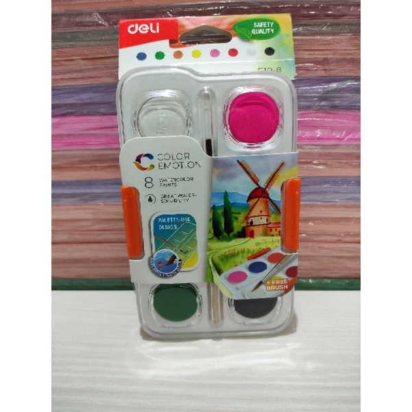 

water color paints deli isi 8