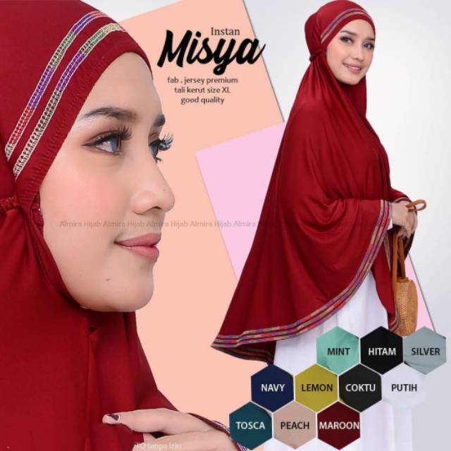𝗦𝗛𝗘𝗟𝗢𝗩𝗘𝗦𝗛𝗢𝗣𝗣 - ENA JILBAB KHIMAR CIRIA MUKENA TALI RENDA BORDIR JUMBO SYARI HIJAB BERGO KERUDUNG UMR