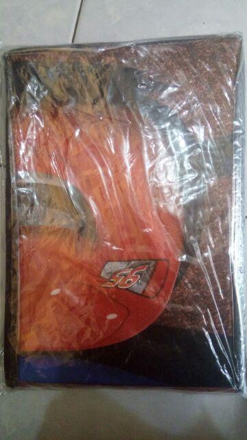 Sprei  Monalisa Microtex Disperse The Cars Ukuran 120x200 (seprei + Sarung Bantal Guling) H54e