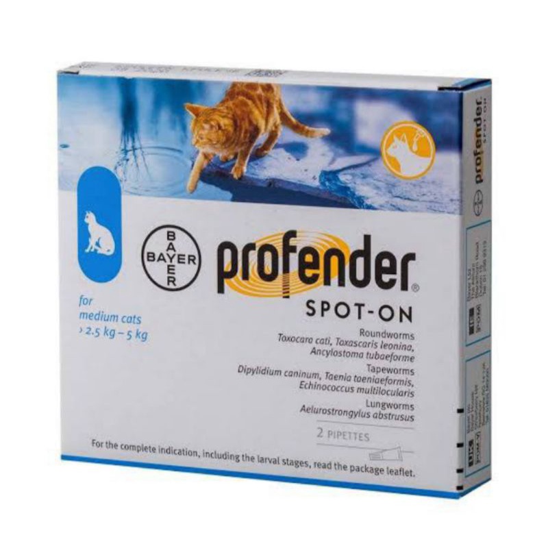 Profender 1 tube spot on for Medium catuntuk kucing bobot 2,5 -5 kg