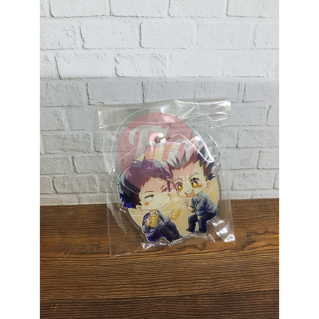 Haikyuu!! Bokuto Akaashi BokuAka Keychain