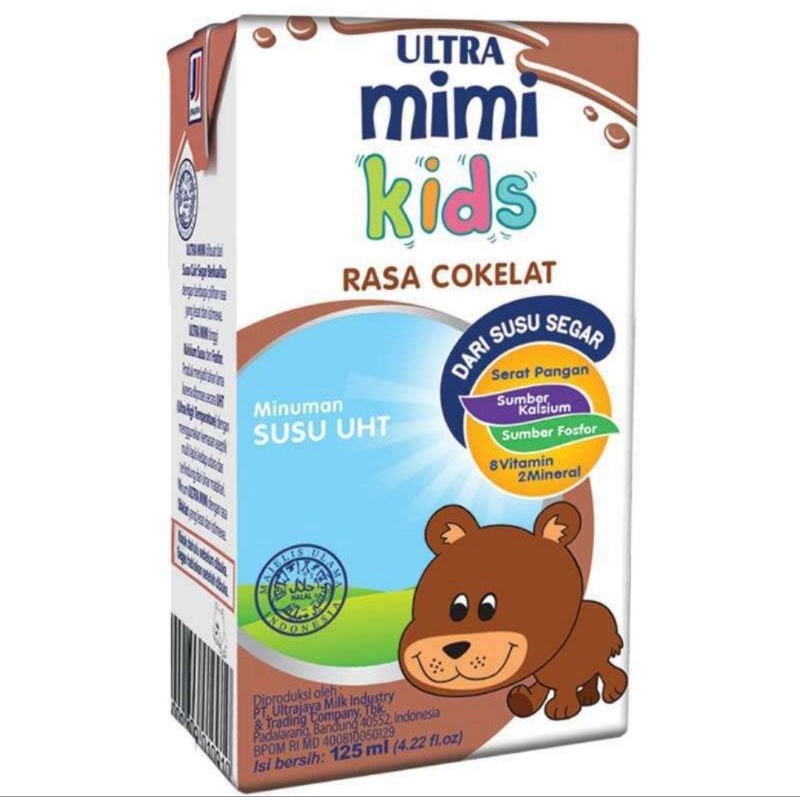 

Susu Ultra Mimi Kids Coklat 125 Ml Susu Instan Rasa Coklat Dandeshop