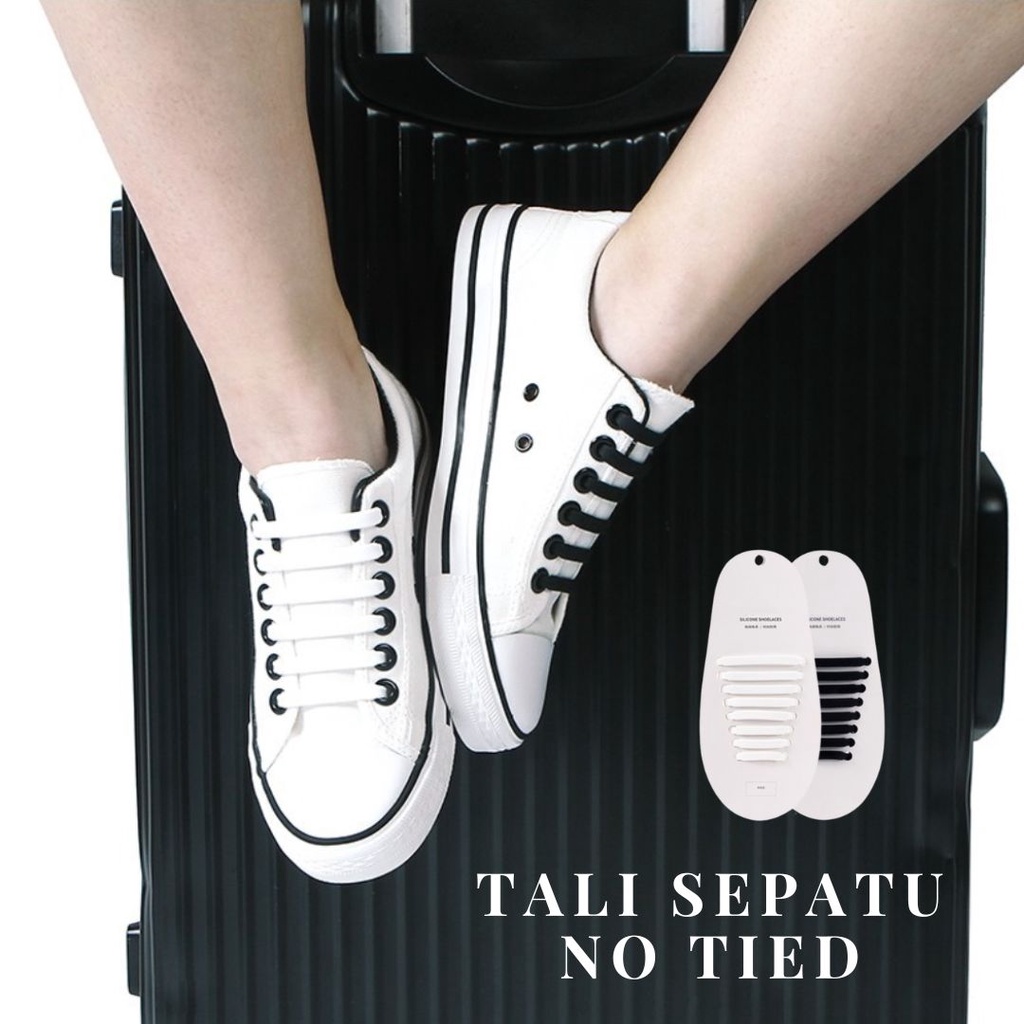 Tali Sepatu Silikon Premium Quality Murah 1 Set 16pcs