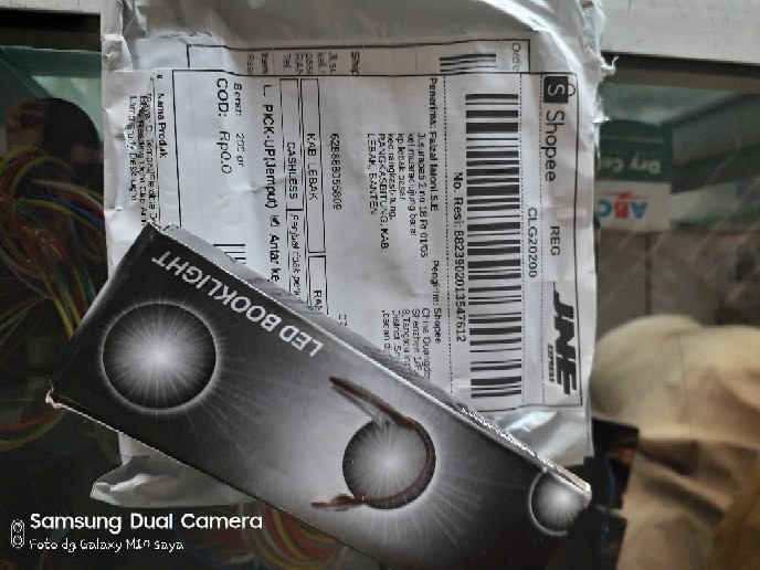 [bayar Di Tempat]flexible Double Led Book Reading Light Clip Arm Table Lamp Study Desk Light