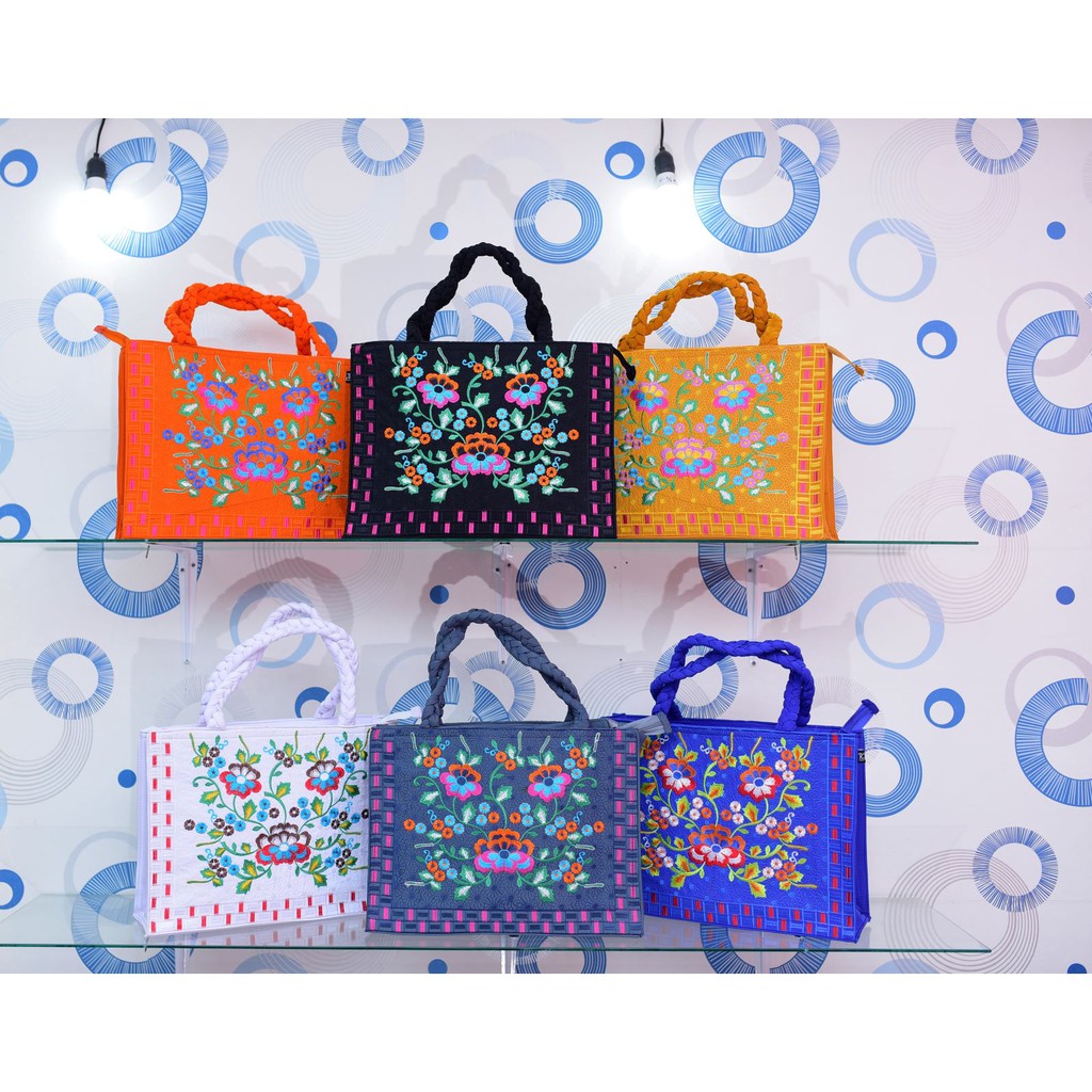 Tas Besar Motif Mawar Wanita / Tas Perempuan / Tas Tote Bag / Tas Pengajian / High Quality