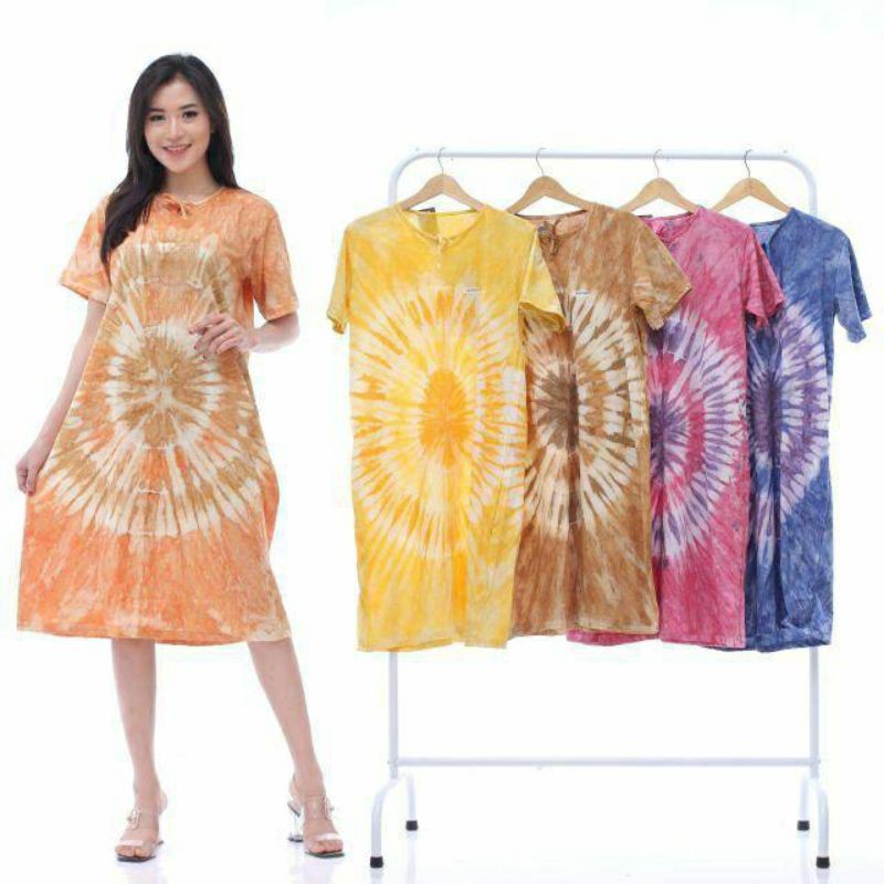 Daster Kaos Batik/ Daster Murah / LD 100 / Abstrak O / Jumputan / Batik