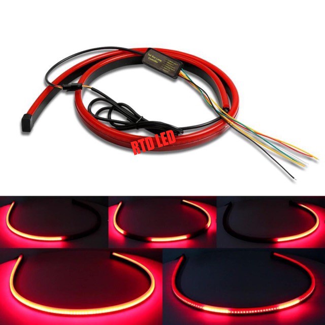 LAMPU REM STOPLAMP LAMPU DRL FLEXIBEL STOP LED 145CM RUNNING LIGHT R038 - LAMPU MOBIL - AKSESORIS E-