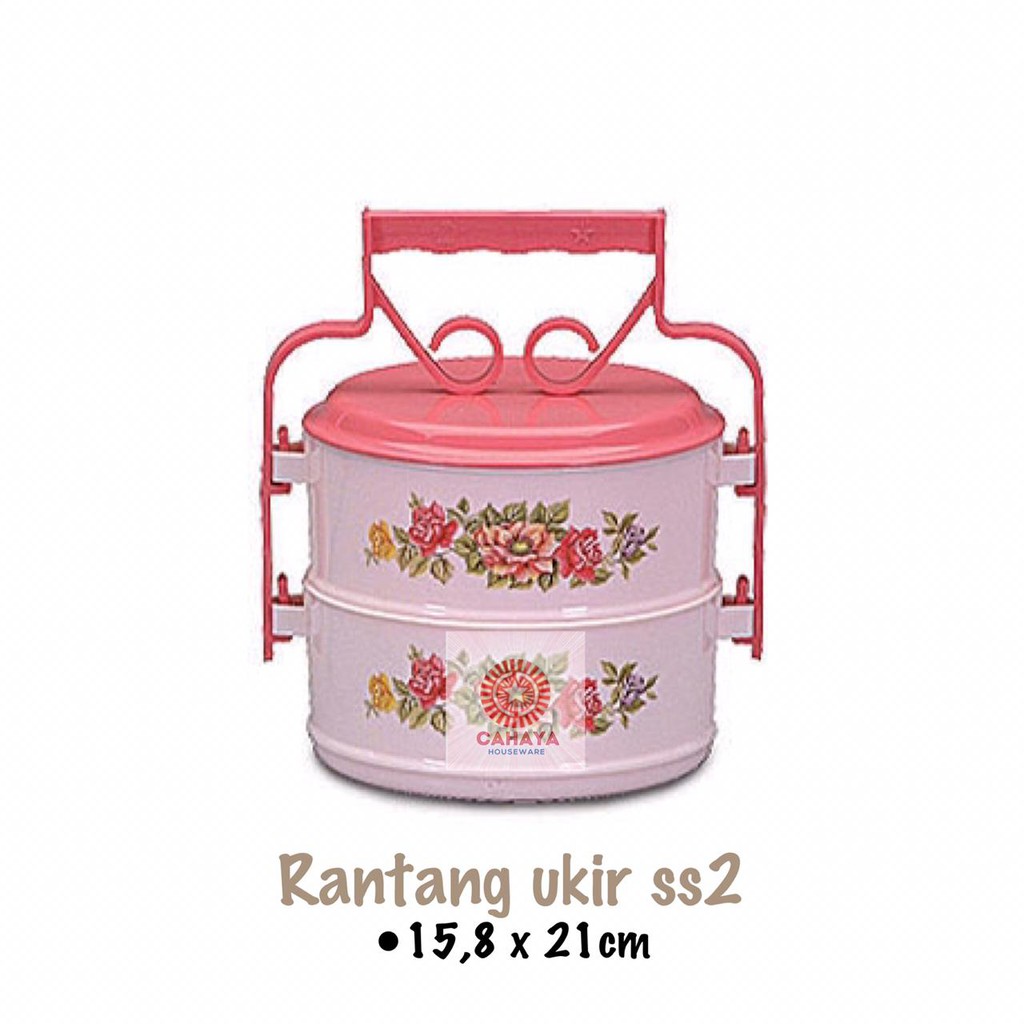 Rantang Tempat Makanan 2 Susun Plastik Food Carrier R-11 Lunch Box Kotak Makan Tempat Nasi Lion Star
