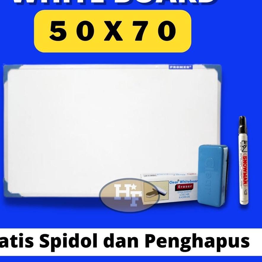 

Best - 50 x 70 Papan Tulis White Board / White Board / Papan Tulis / Papan Tulis White Board Anak / Whiteboard / Board / Papan Tulis Putih / Papan Tulis Ukuran 50 x 70