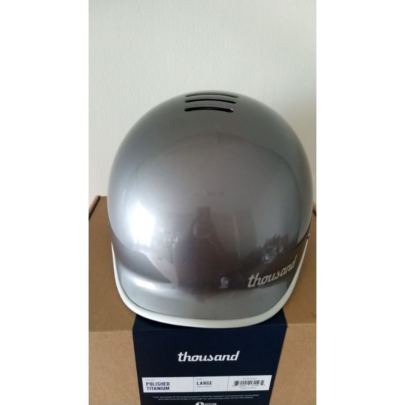 thousand helmet polished titanium