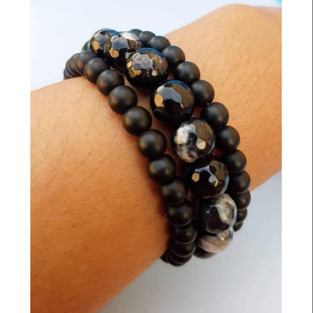 Gelang lilit batu polos dan cutting kalimantan