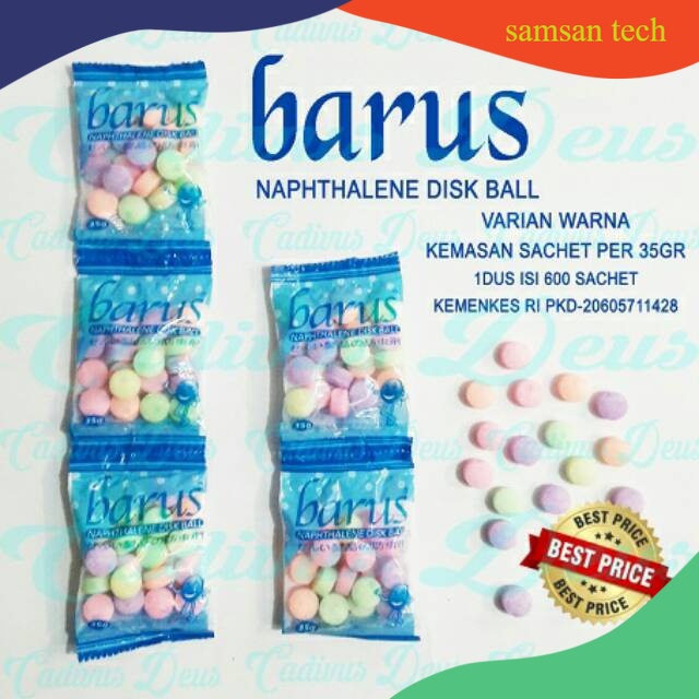 KAMPER / KAPUR BARUS BOLA WARNA 35 gr