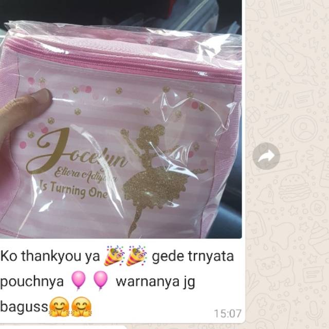 

souvenir mealbag pesanan miss Inggrid (Sulut) NO KEMAS
