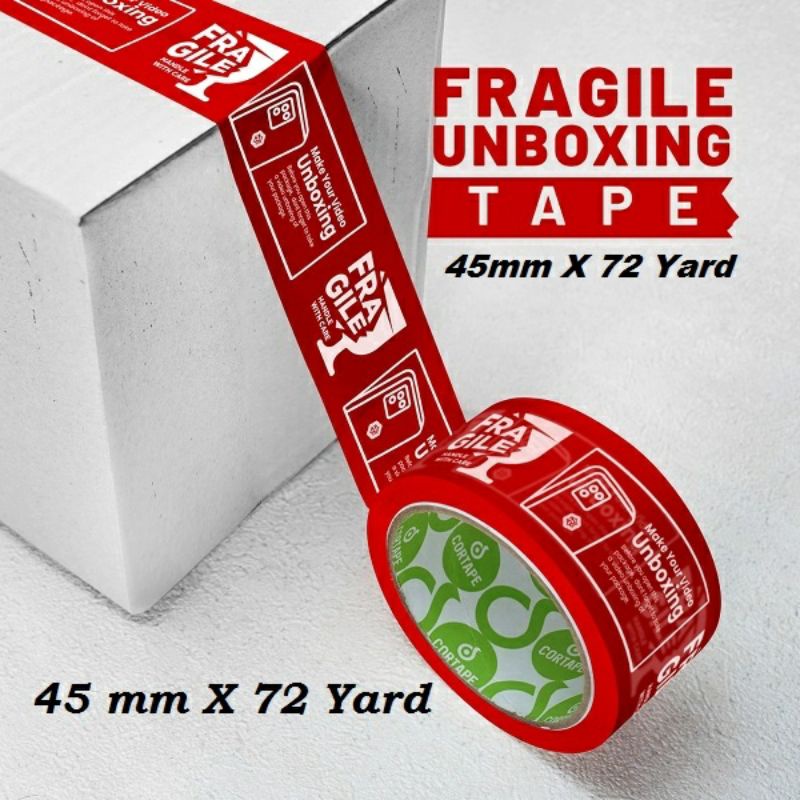 Lakban Fragile UNBOXING 45mm x 72 yard