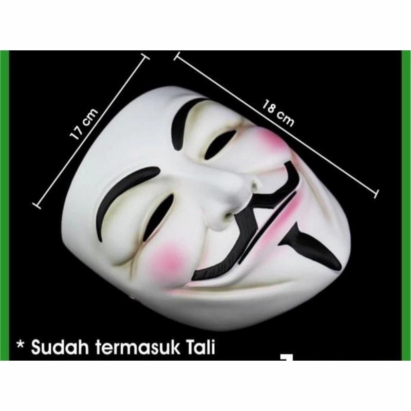 topeng anonymous / topeng pesta mask / topeng hacker kualitas kw super