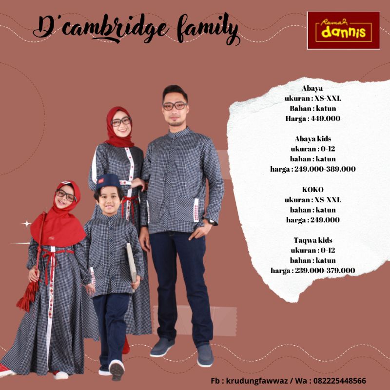 [BARU & COD] DANNIS SARIMBIT 2021 D'CAMBRIDGE SIZE XS-XXL