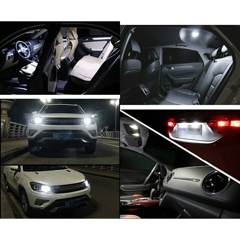 LAMPU Senja Sein Mundur Rem Speedo Mobil Motor LED T10 W5W 12 SMD Crystal Jelly COB Silicone