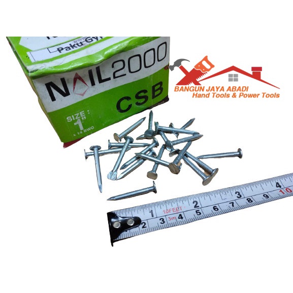 Paku Ramset Nail2000 CSB Super Fix Nails PL22 Gypsum Gipsum 1" Inch BJA