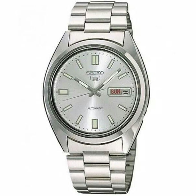 Seiko 5 SNXS73 SNXS73K1 Jam Tangan Pria Automatic White Dial Stainless Original