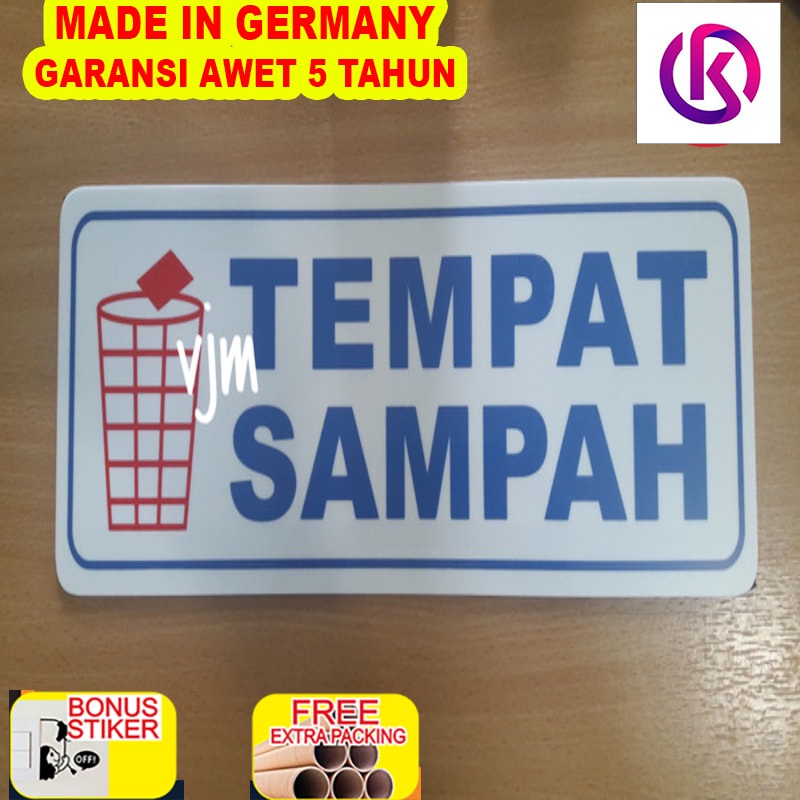 

Murah plat TEMPAT SAMPAH (14x40cm)