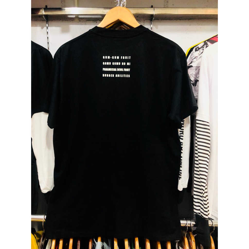 Kaos Onepiece Gomu Gomu No Glow in the Dark Tshirt One Piece Nakama Mugiwara Crew Buah Setan Devil Fruit Bajak Laut Pirates