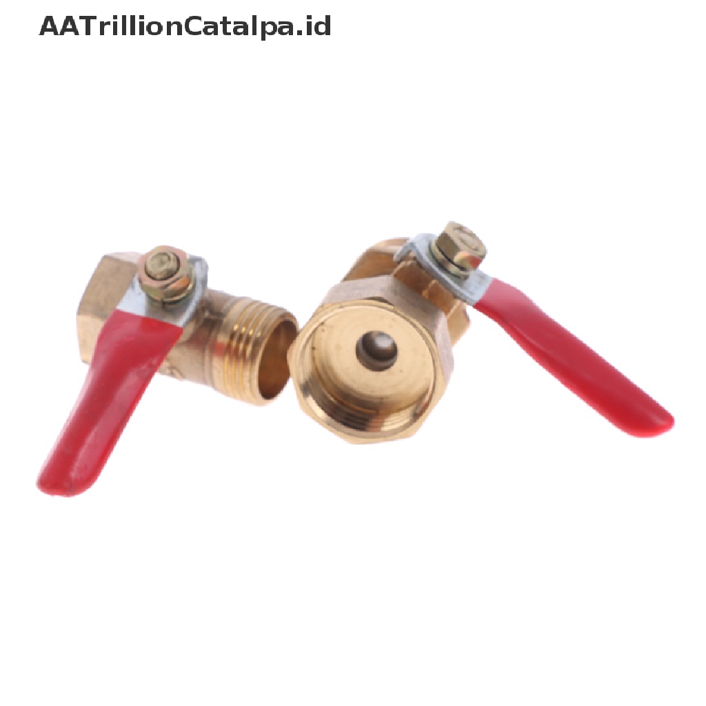 (AATrillionCatalpa) Katup Bola Kuningan Kecil Female / Male 1 / 8 &quot;1 / 4&quot; 3 / 8 &quot;1 / 2&quot;