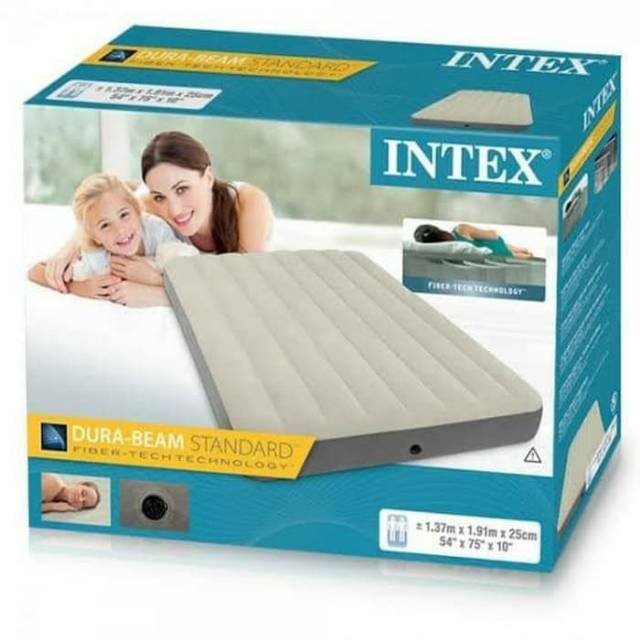 INTEX Kasur Angin Portable - Matras Tidur Pompa Durabeam Inflatable
