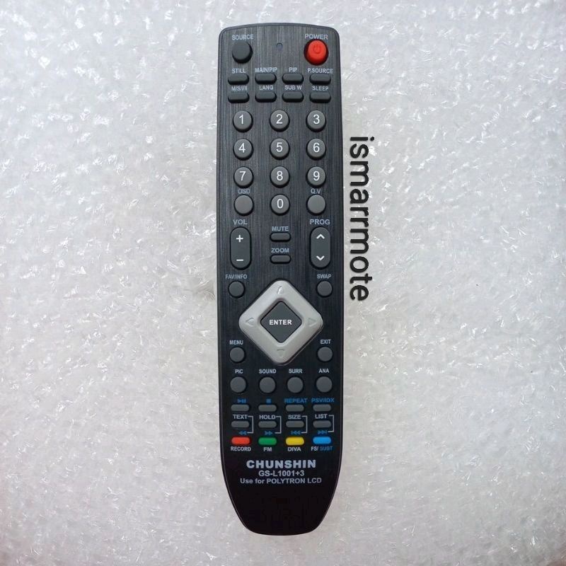 REMOTE REMOT TV MULTI LCD LED POLYTRON GS-L1001+3 CHUNSHIN